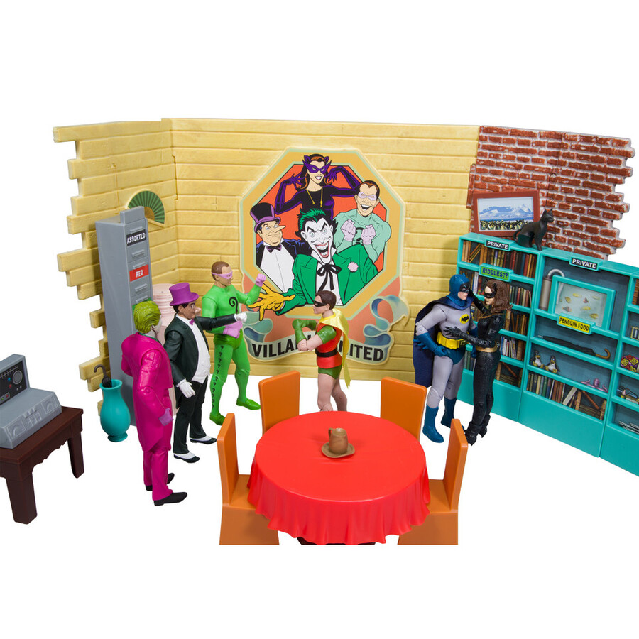 villains lair dc retro batman 66 playset