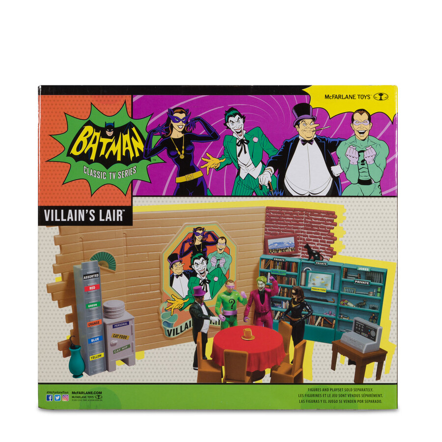 villains lair dc retro batman 66 playset