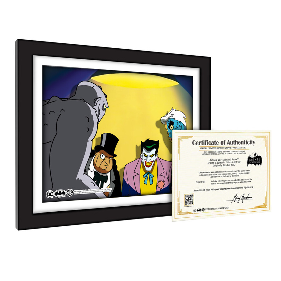 almost got im 1101 batman animation cel art scene