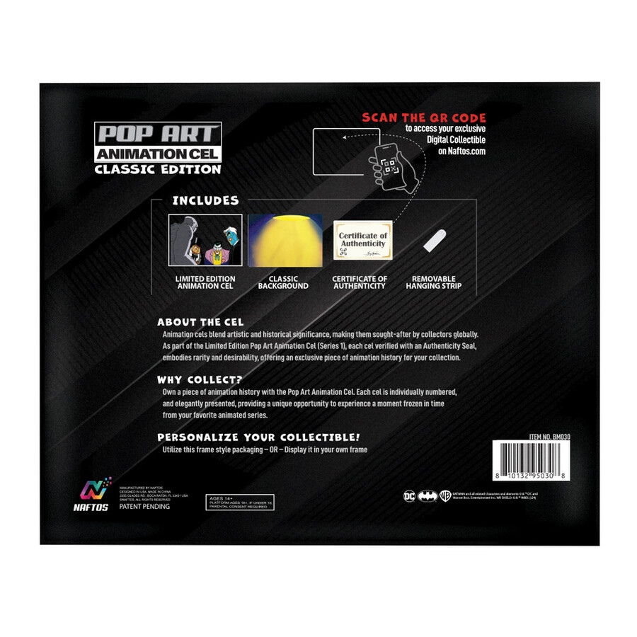 almost got im 1101 batman animation cel art scene