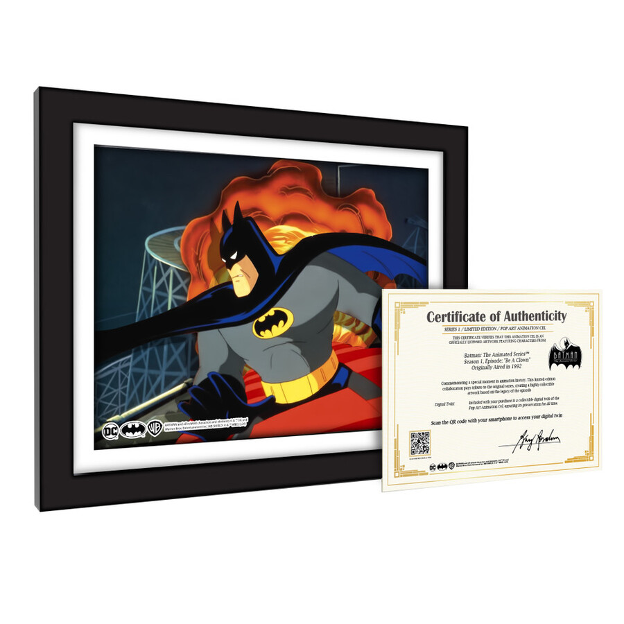 be a clown 1010 batman animation cel art scene