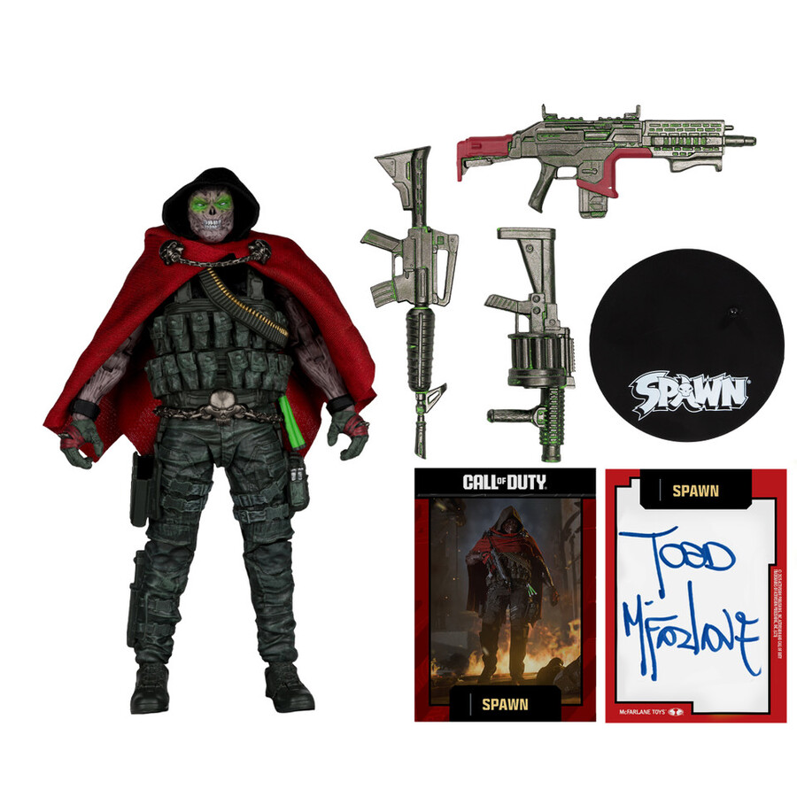 burned spawn call of duty autograph series gold label 7 figure