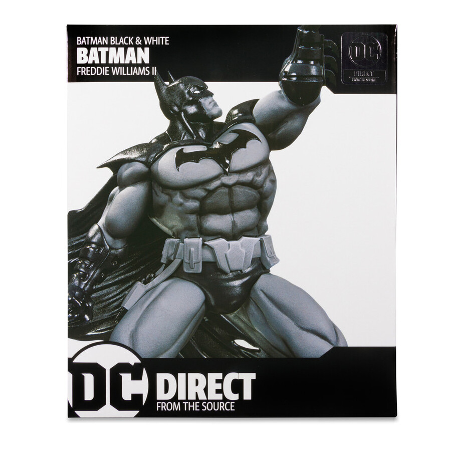 batman black white-batman by freddie williams ii 7 resin statue