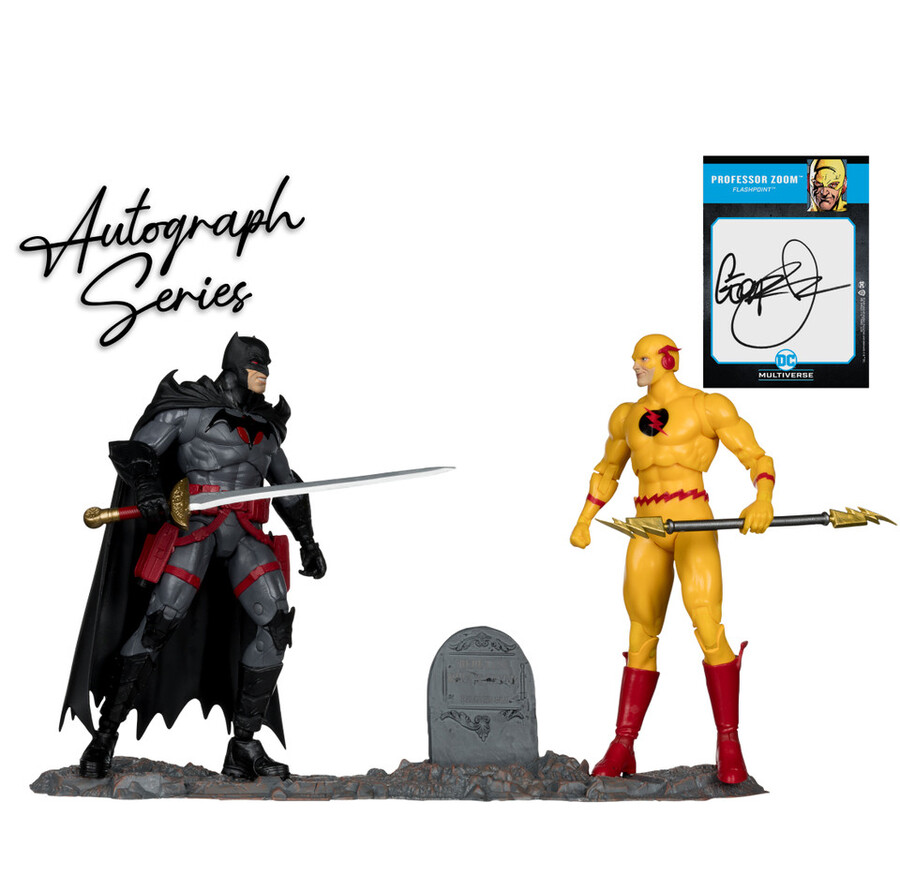 batman vs professor zoom flashpoint autograph series gold label 2-pack 7 figure