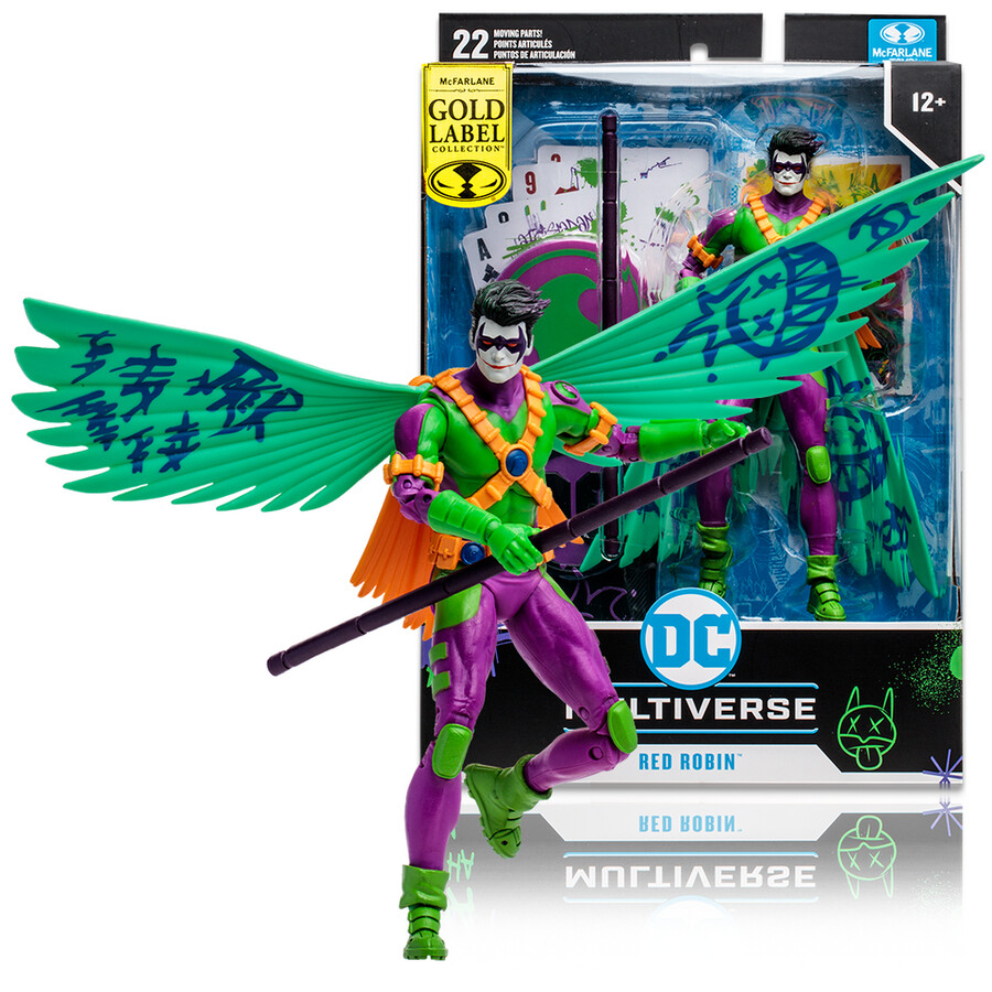 red robin jokerized gold label 7 figure