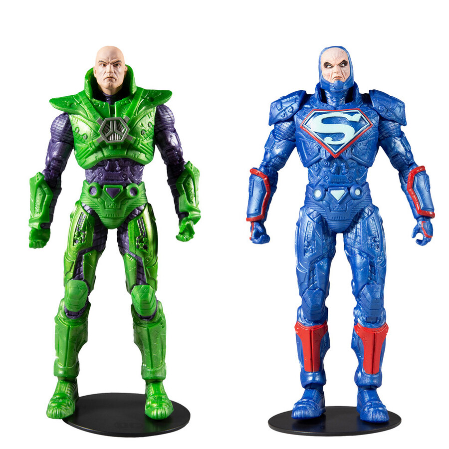 lex luthor wgreen power suit blue power suit 7 figures combo 2