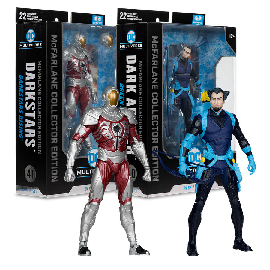 dark archer green arrow darkstars darkstars rising mcfarlane collector edition bundle 2 7 figures
