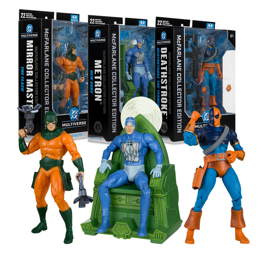 mirror master the flashmetron new godsdeathstroke deathstroke the terminator mcfarlane collector edition bundle 3 7 figures