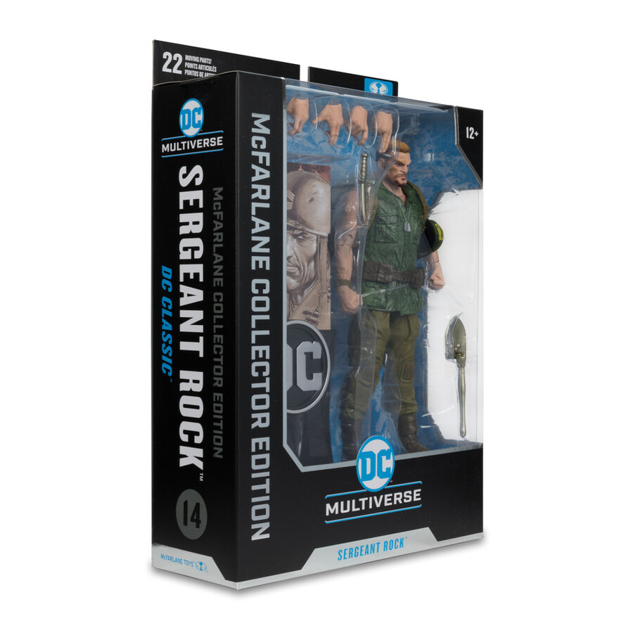 sergeant rock dc classic mcfarlane collector edition 7 figure