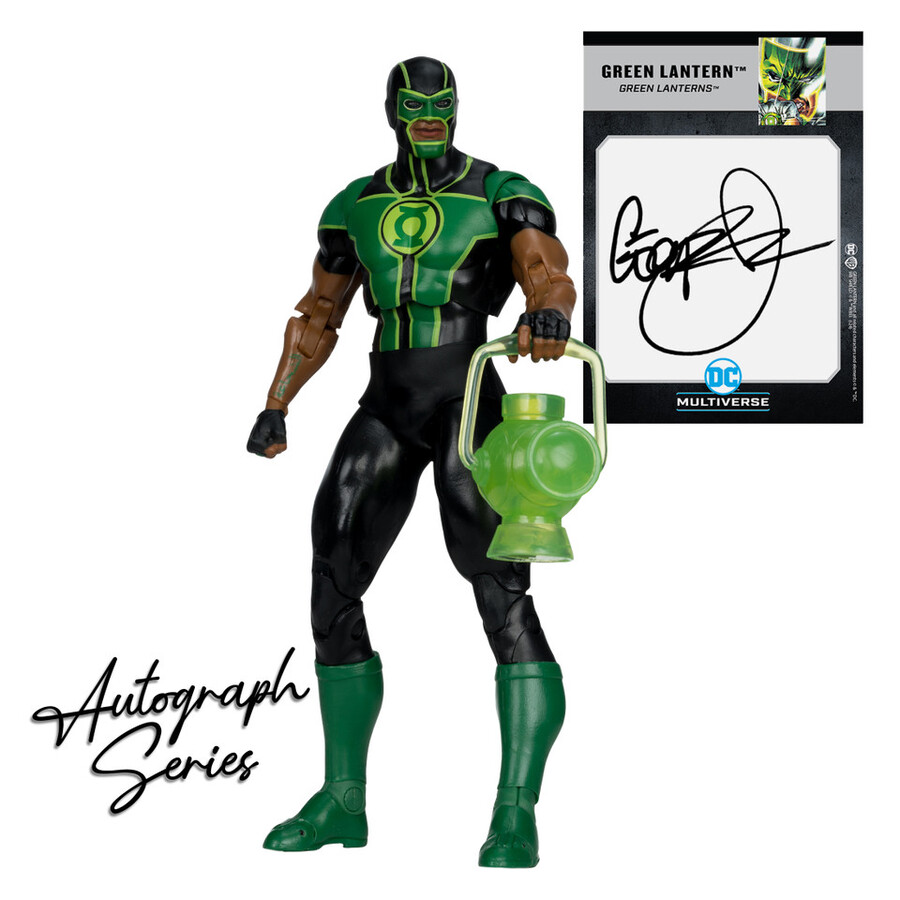 green lantern simon bazgreen lantern simon baz autograph gold labelgrid forever evilmister terrific jsasuperman superman movie 1978 mcfarlane collector edition bundle 5 7 figures