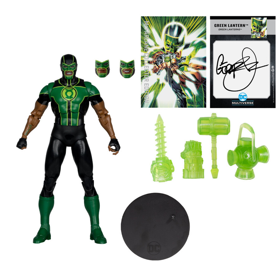 green lantern simon bazgreen lantern simon baz autograph gold labelgrid forever evilmister terrific jsasuperman superman movie 1978 mcfarlane collector edition bundle 5 7 figures