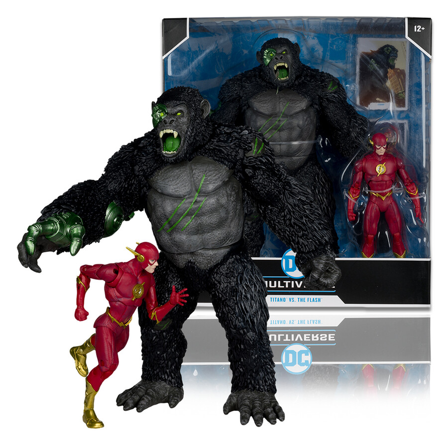 titano vs the flash dc multiverse 2-pack 7 figure