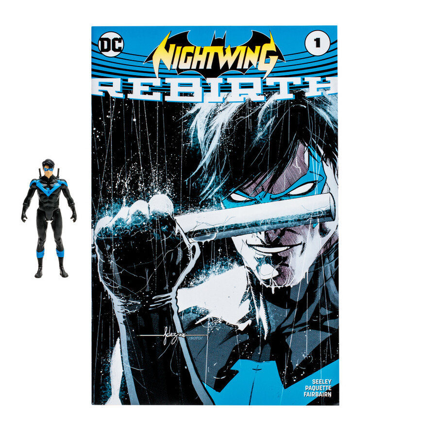 nightwing wdc rebirth comic dc page punchers 3 figure