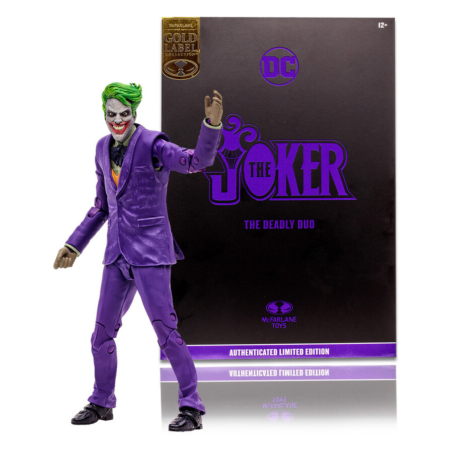 the joker the deadly duo gold label 7 figure mcfarlane toys store exclusive