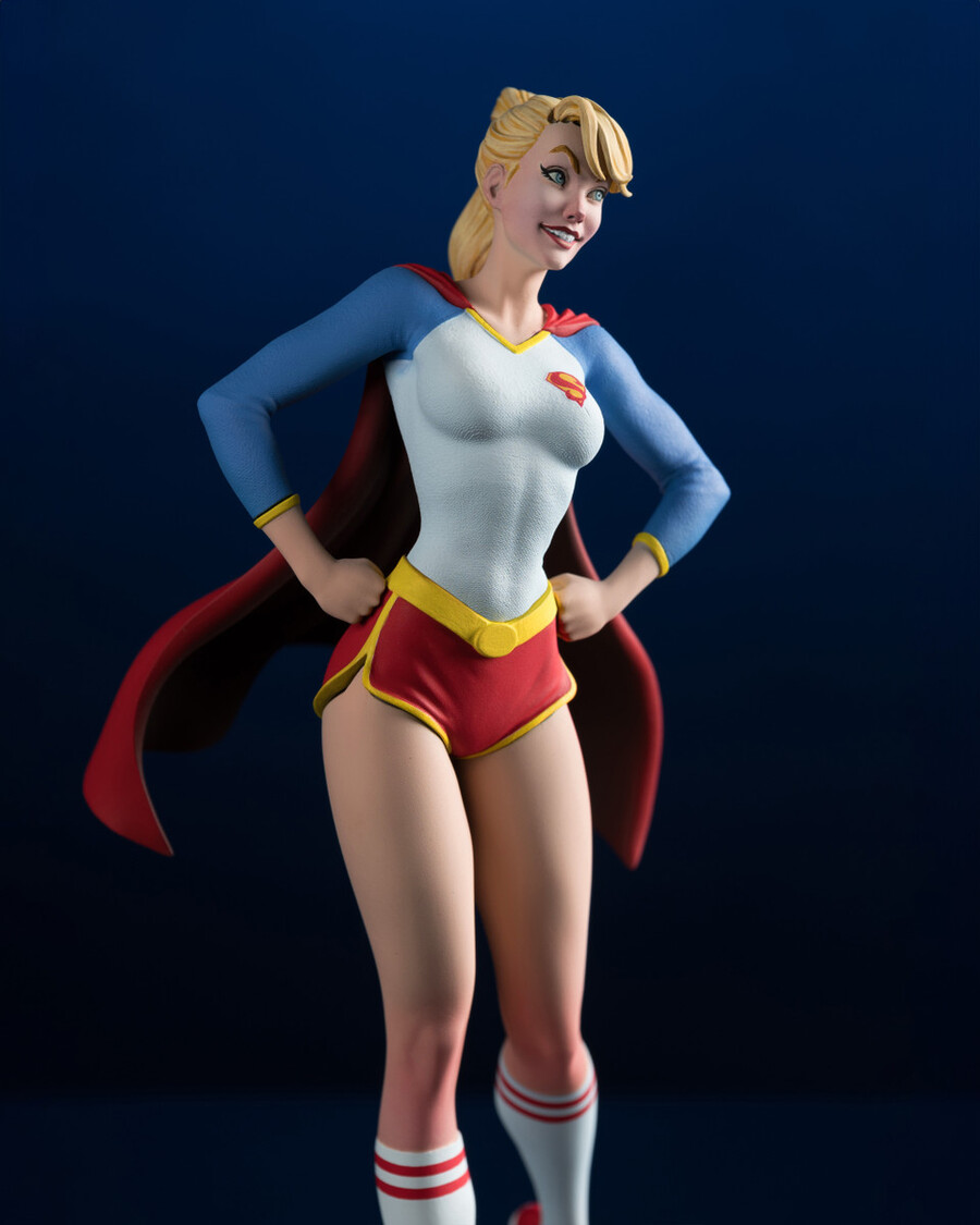 supergirl dc cover girls by j. scott campbell resin statue