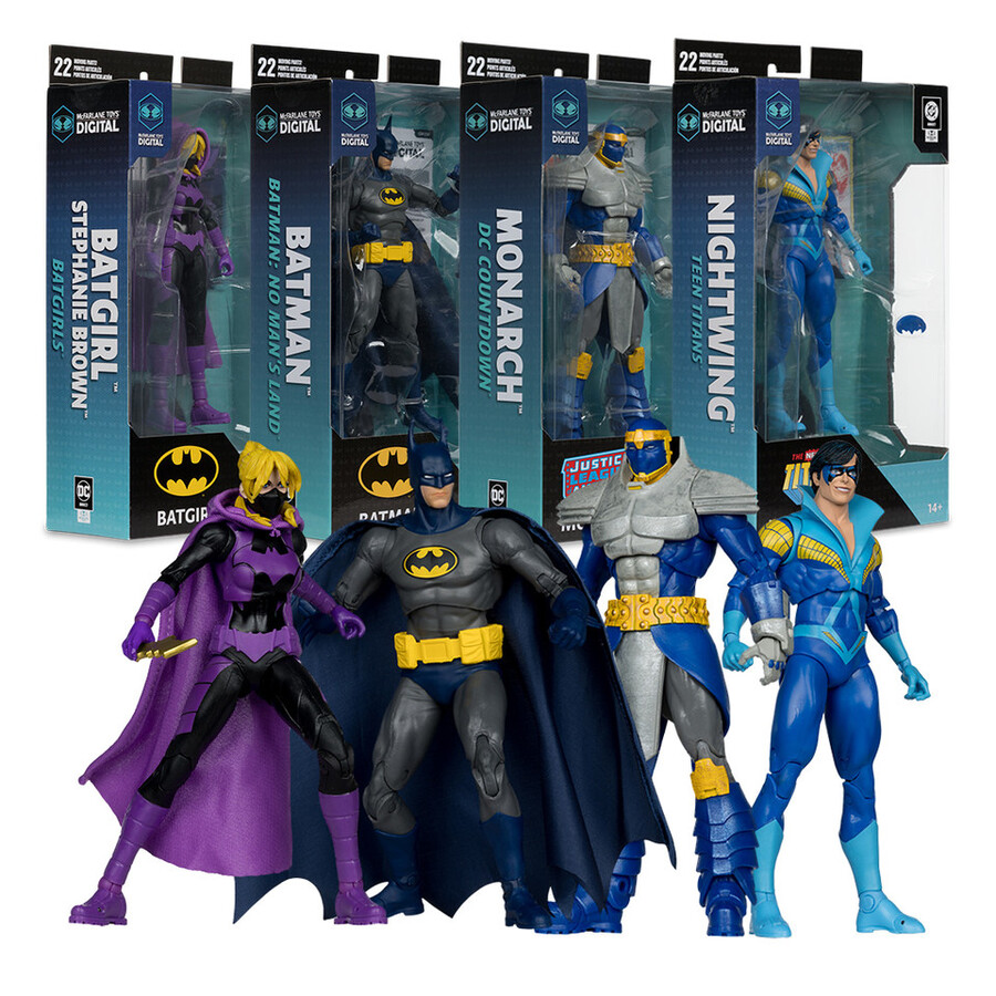 batgirl stephanie brown batman no mans land monarch dc countdown nightwing teen titans bundle 4 7 figures wmcfarlane toys digital collectibles