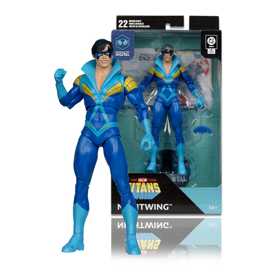 nightwing teen titans 7 figure wmcfarlane toys digital collectible