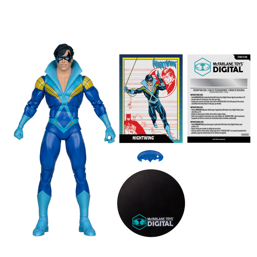 nightwing teen titans 7 figure wmcfarlane toys digital collectible