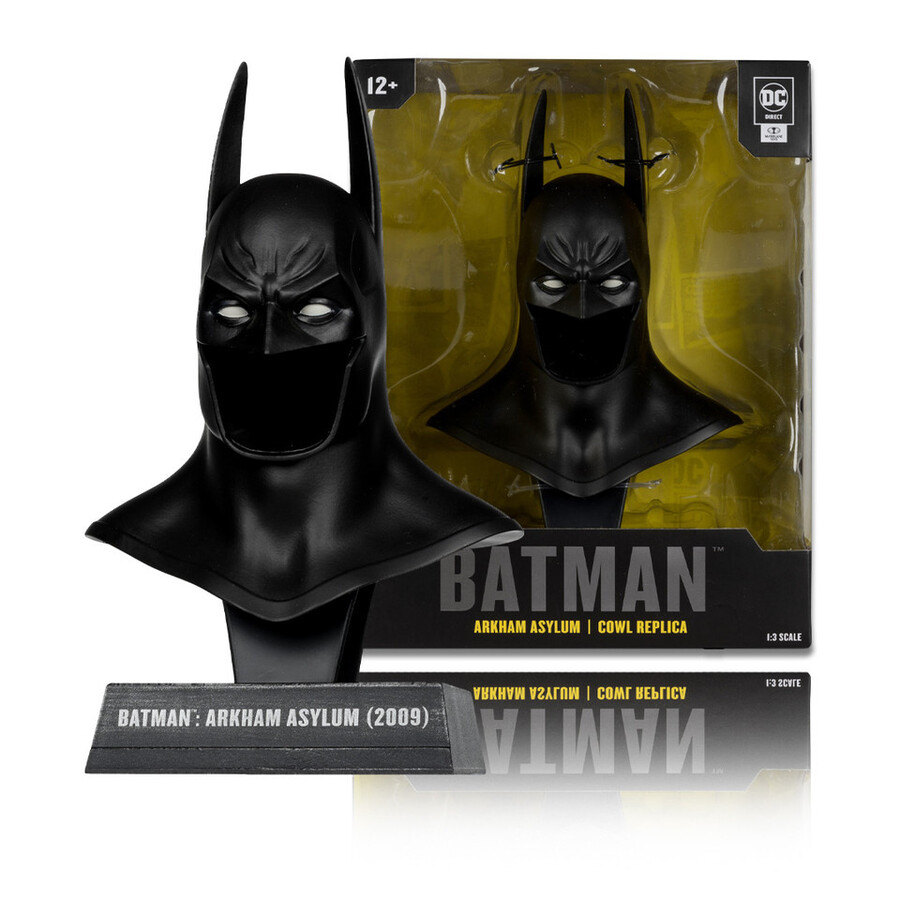 batman arkham asylum 13 scale cowl replica