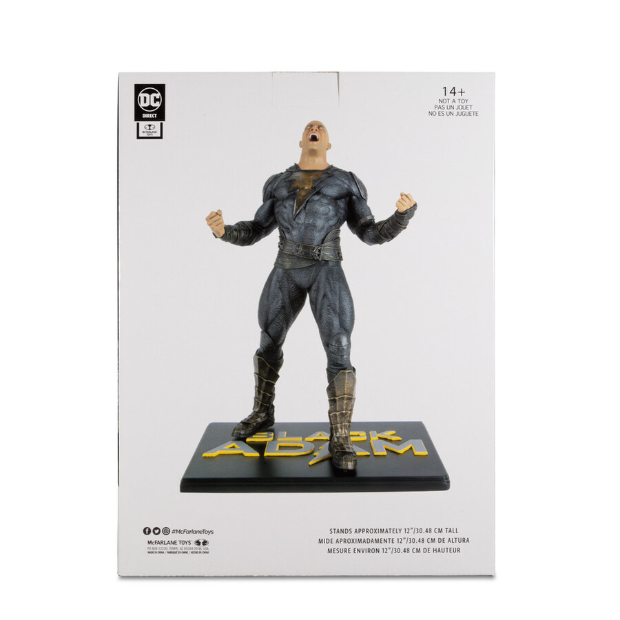 black adam 12 resin statue dc movie statues