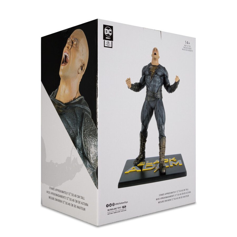 black adam 12 resin statue dc movie statues