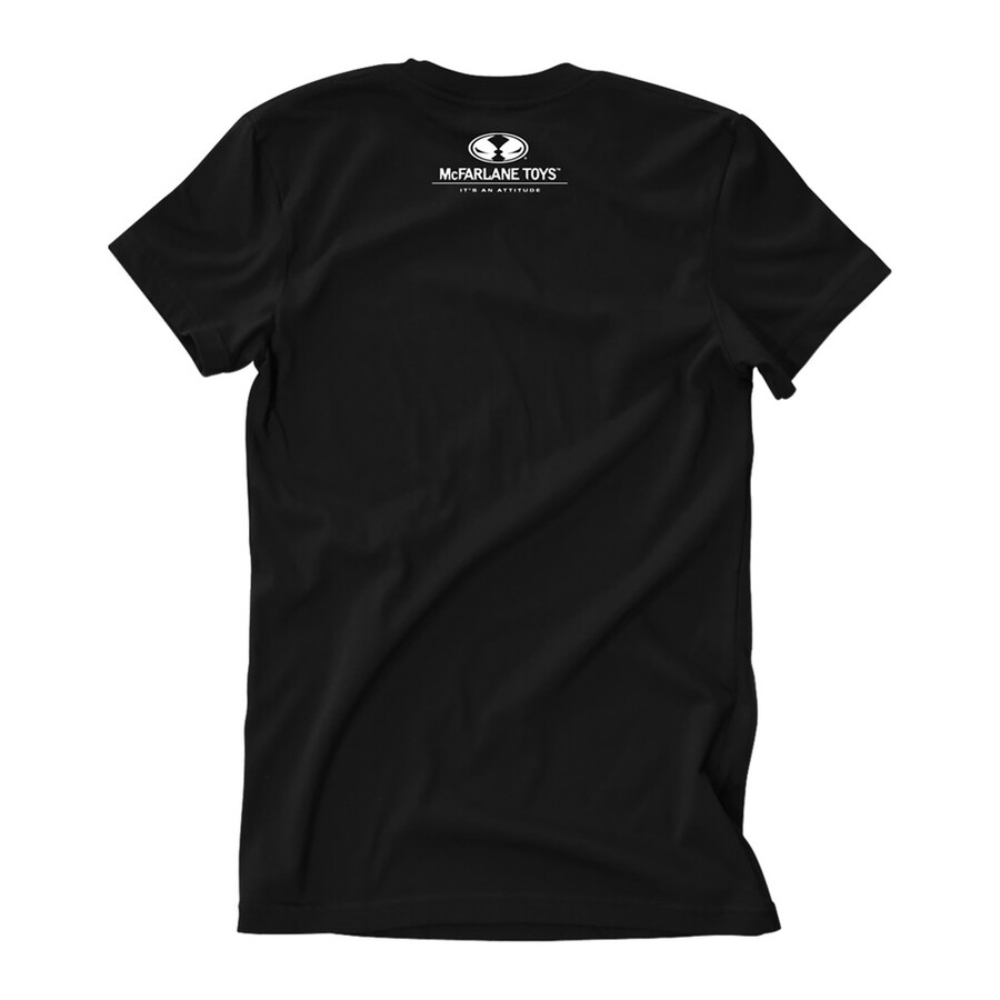 superman movie dc studios vertical letters t-shirt black