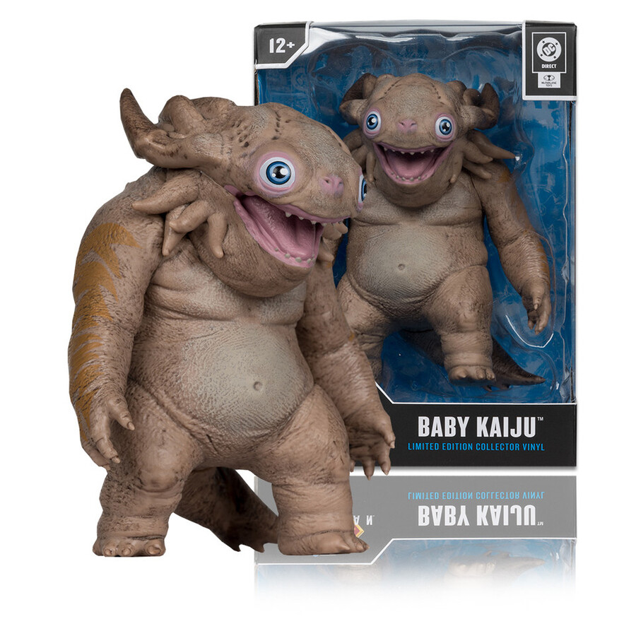 baby kaiju superman movie limited edition collector vinyl 4.5 figure