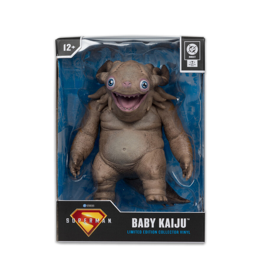 baby kaiju superman movie limited edition collector vinyl 4.5 figure