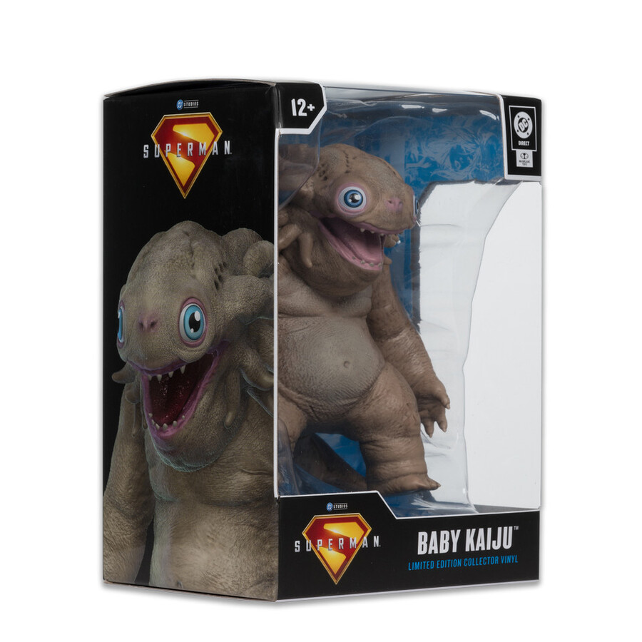 baby kaiju superman movie limited edition collector vinyl 4.5 figure