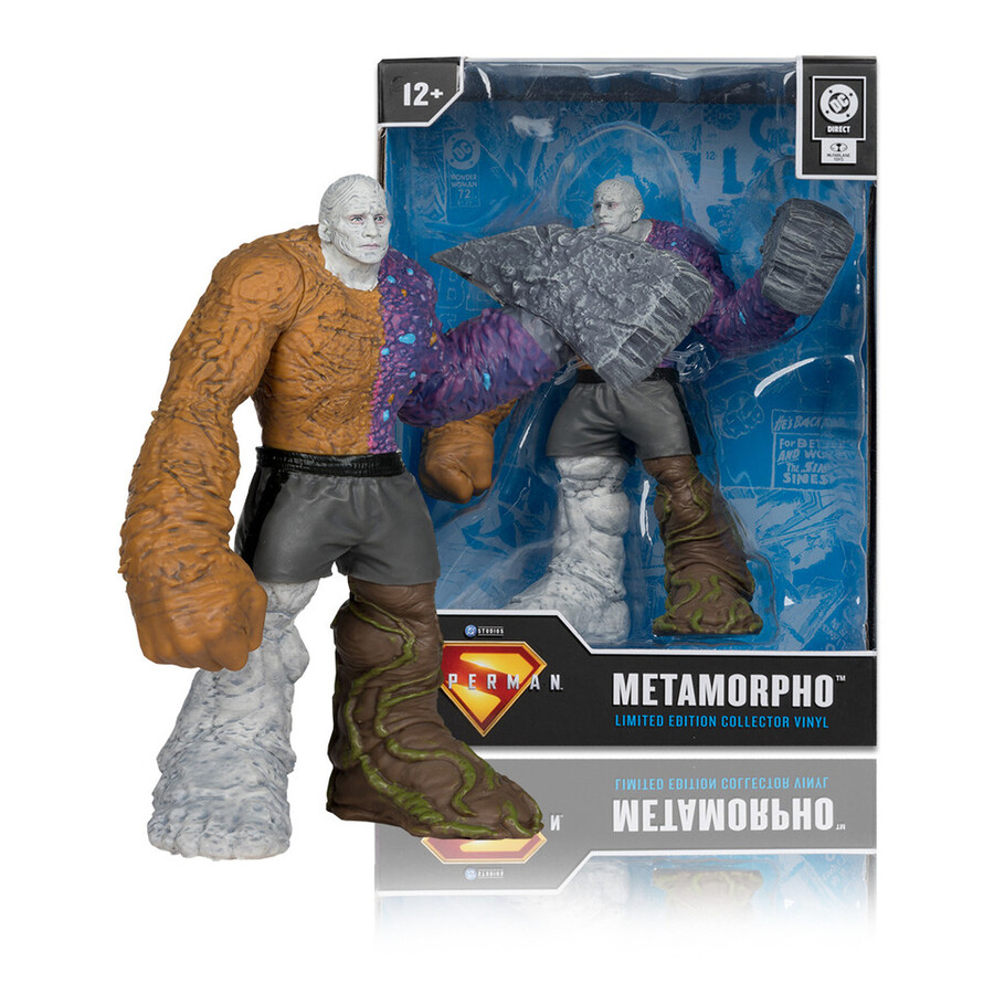 metamorpho superman movie limited edition collector vinyl 4.5 figure