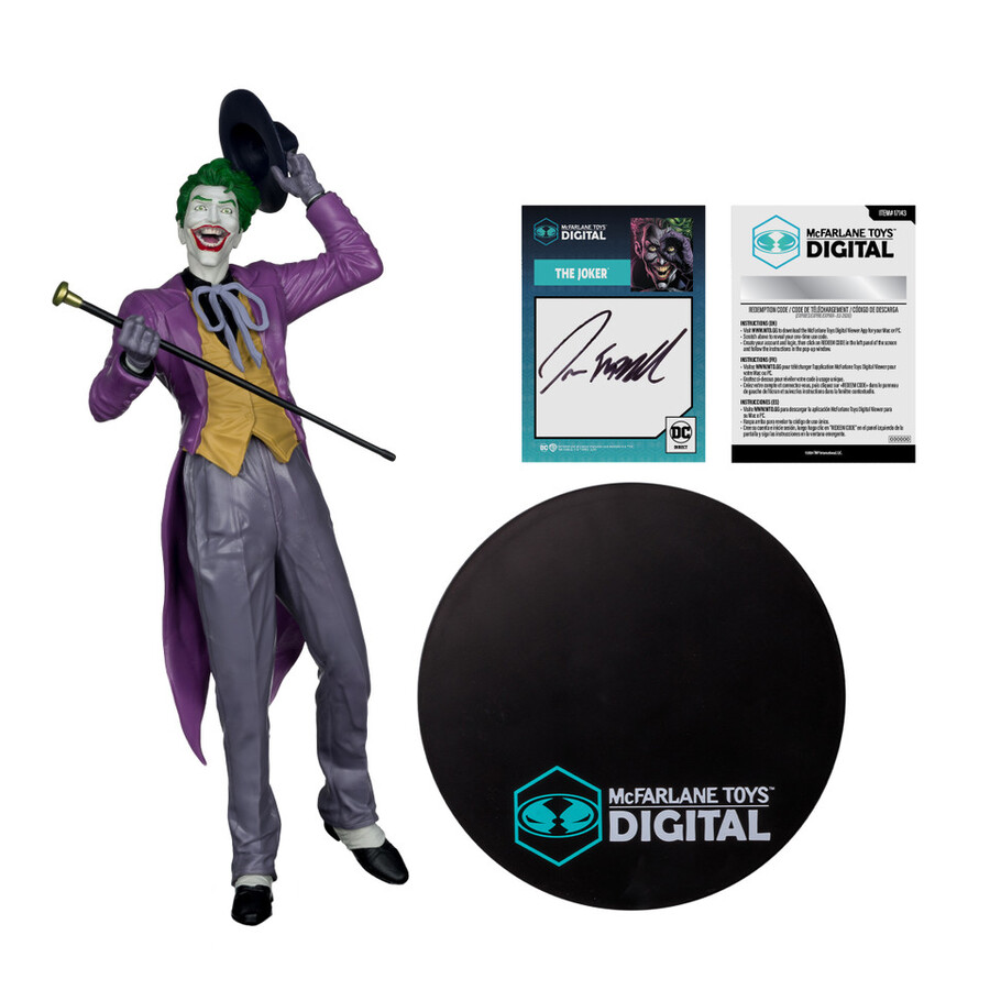 the joker by jason fabok the three jokers autograph edition 16 scale pvc statue wmcfarlane toys digital collectible