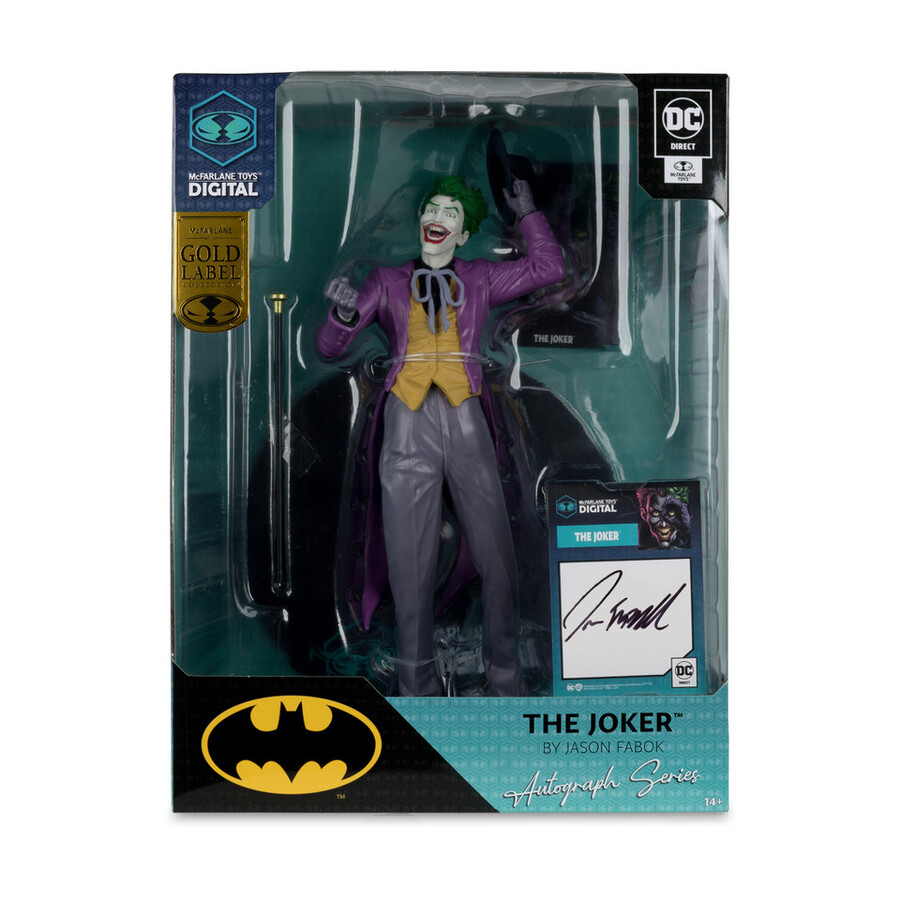 the joker by jason fabok the three jokers autograph edition 16 scale pvc statue wmcfarlane toys digital collectible