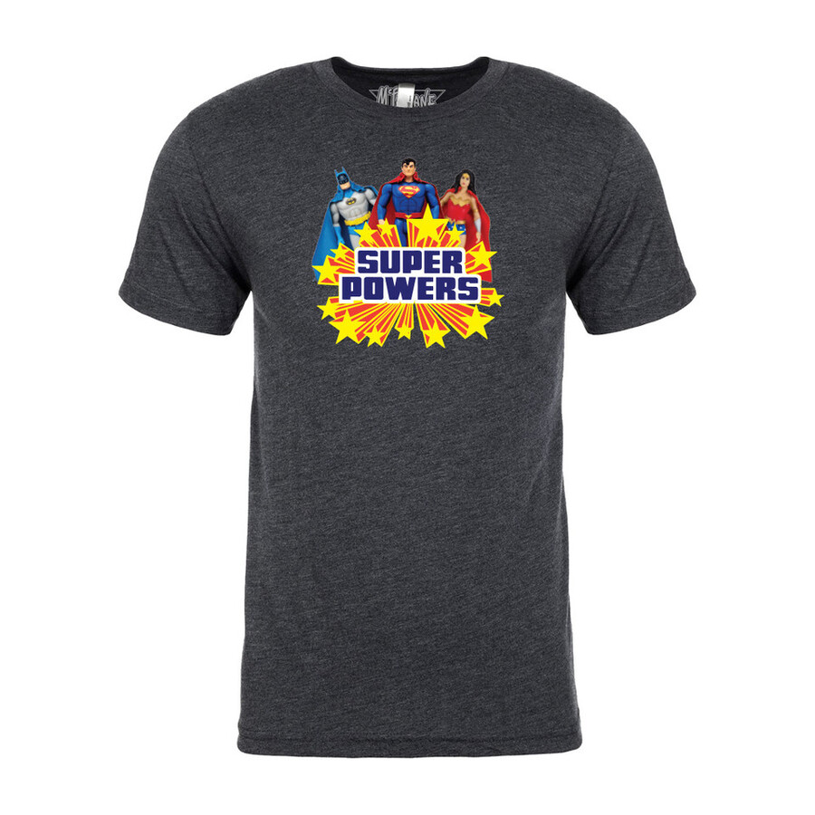 dc super powers trinity t-shirt vintage navy mts exclusive