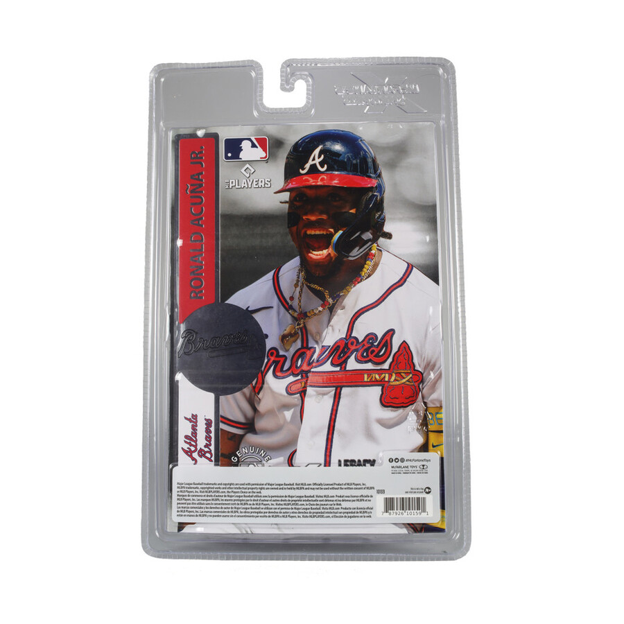 ronald acuna jr. atlanta braves mlb bundle 2 regular and platinum chase 7 figures mcfarlanes sportspicks