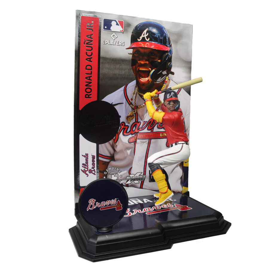 ronald acuna jr. atlanta braves mlb bundle 2 regular and platinum chase 7 figures mcfarlanes sportspicks