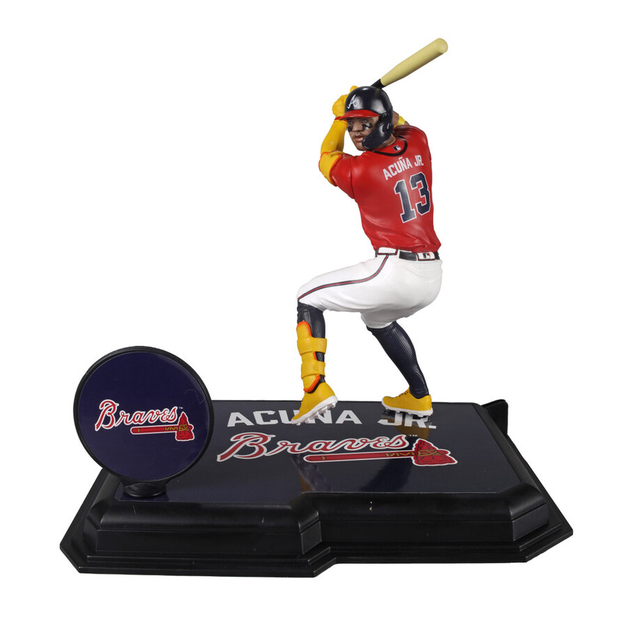 ronald acuna jr. atlanta braves mlb bundle 2 regular and platinum chase 7 figures mcfarlanes sportspicks