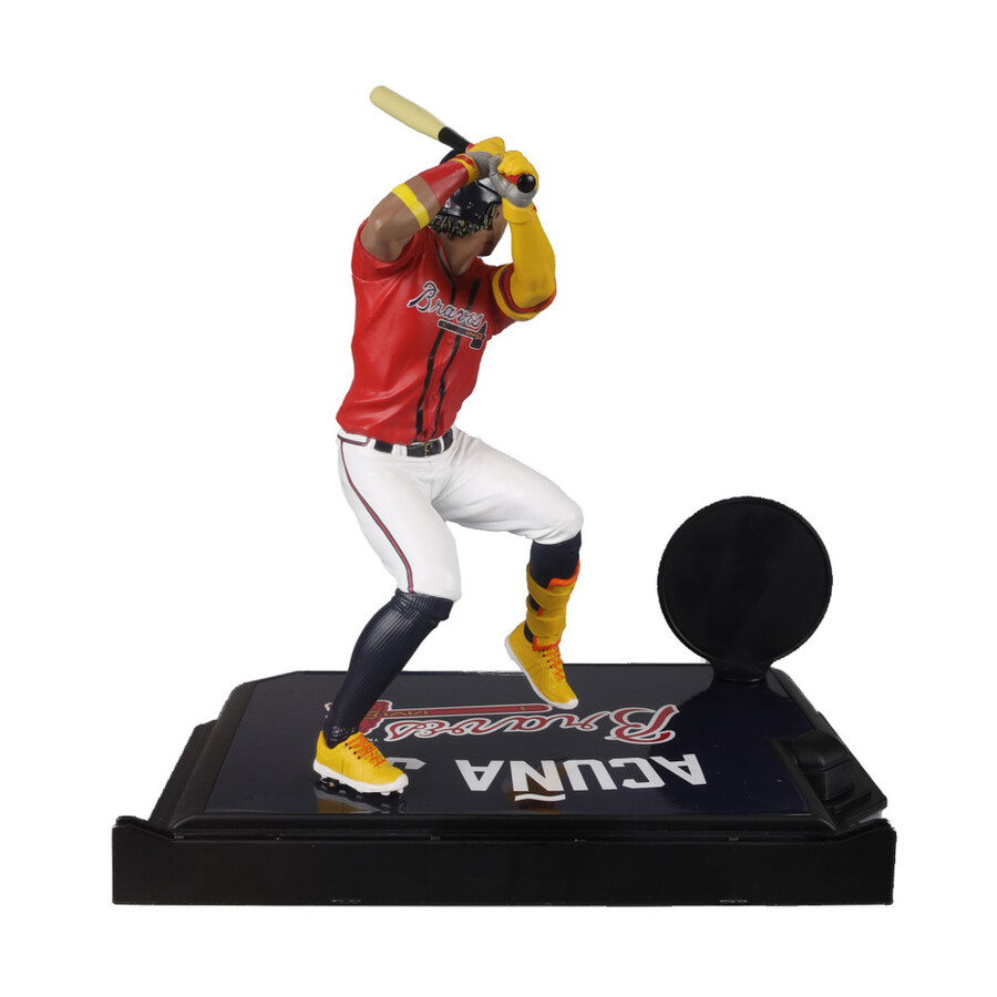 ronald acuna jr. atlanta braves mlb bundle 2 regular and platinum chase 7 figures mcfarlanes sportspicks