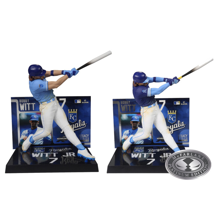 bobby witt jr. kansas city royals mlb bundle 2 regular and platinum chase 7 figures mcfarlanes sportspicks
