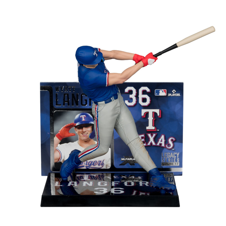 wyatt langford texas rangers mlb bundle 2 regular and platinum chase 7 figures mcfarlanes sportspicks