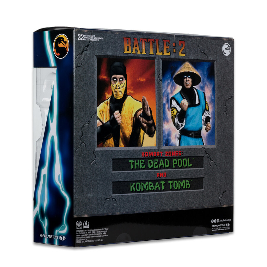 scorpion vs raiden mortal kombat klassic 2-pack 7 figures