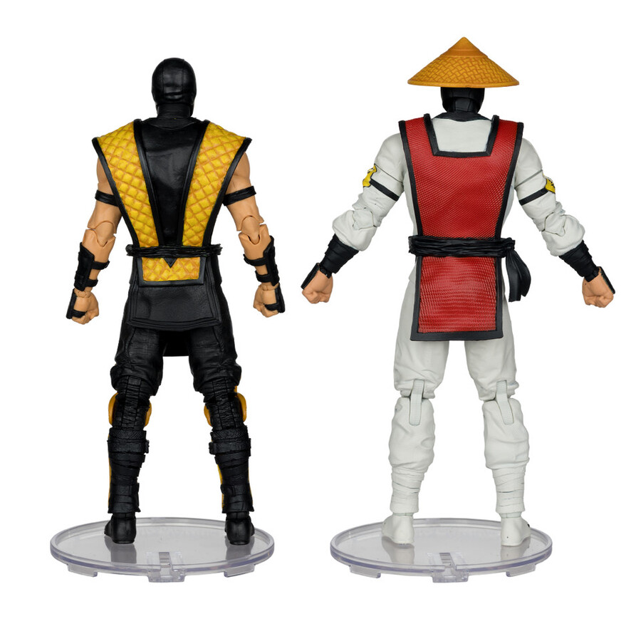 scorpion vs raiden mortal kombat klassic 2-pack 7 figures