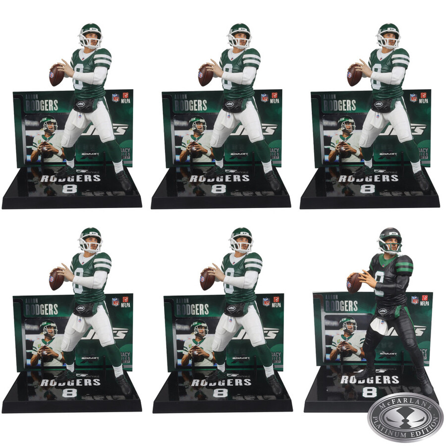 aaron rodgers new york jets nfl factory sealed case 6 wchase