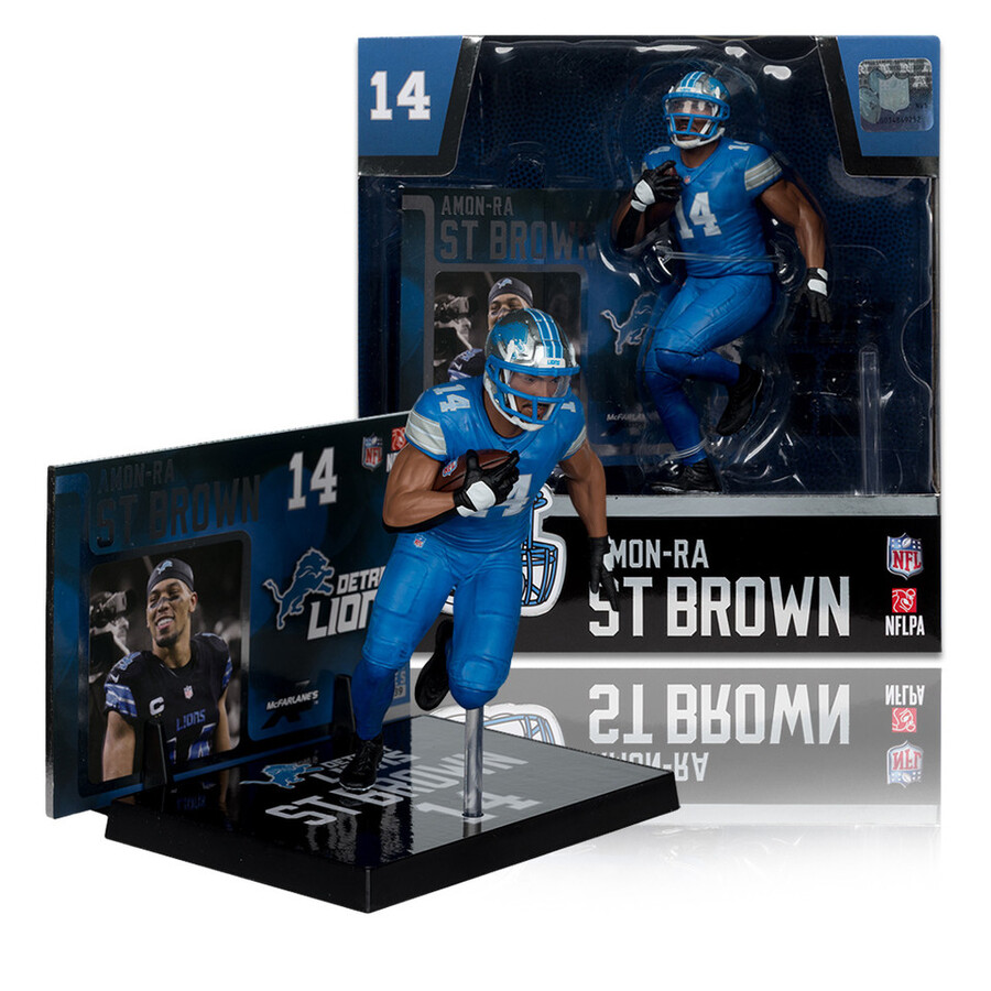 amon-ra st. brown detroit lions nfl 7 figure mcfarlanes sportspicks