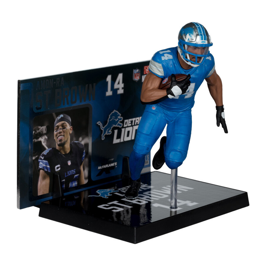amon-ra st. brown detroit lions nfl 7 figure mcfarlanes sportspicks