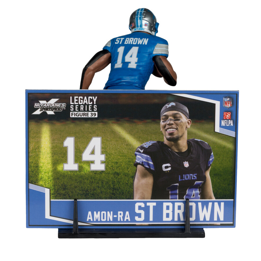 amon-ra st. brown detroit lions nfl 7 figure mcfarlanes sportspicks
