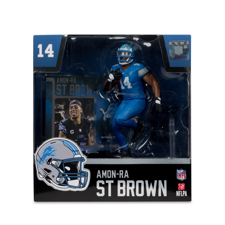 amon-ra st. brown detroit lions nfl 7 figure mcfarlanes sportspicks