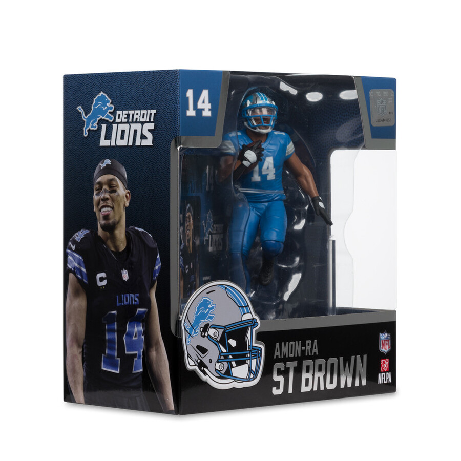 amon-ra st. brown detroit lions nfl 7 figure mcfarlanes sportspicks