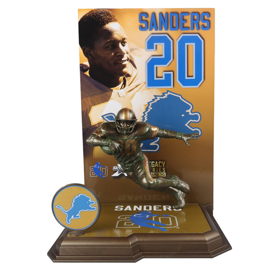 barry sanders bronze detroit lions gold label nfl 7 figure mcfarlanes sportspicks