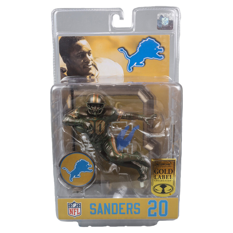 barry sanders bronze detroit lions gold label nfl 7 figure mcfarlanes sportspicks