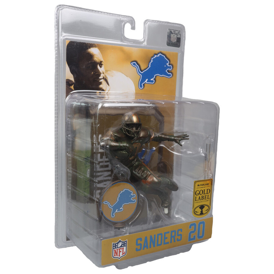 barry sanders bronze detroit lions gold label nfl 7 figure mcfarlanes sportspicks
